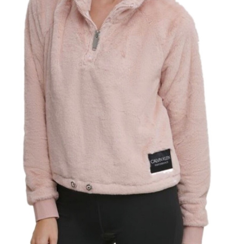 Calvin Klein Peach Performance Pulllover Half Zip - image 2